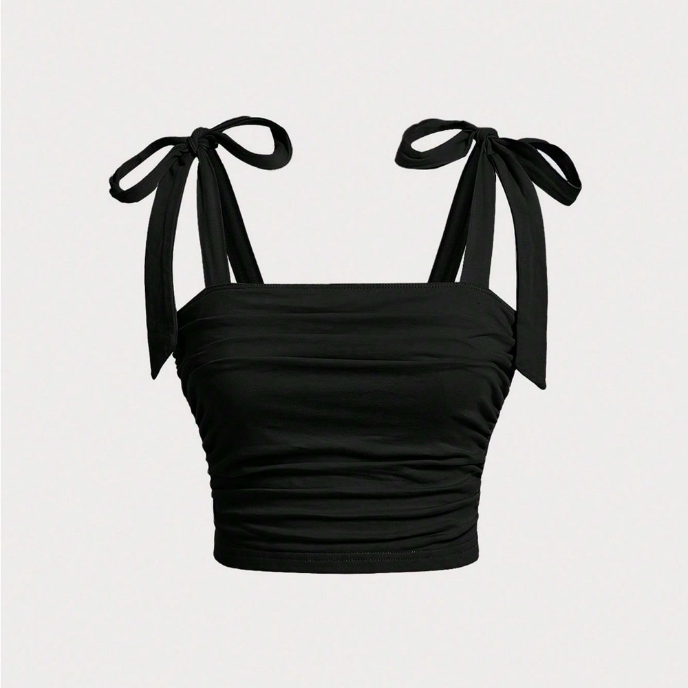 Women’s XL Black Crop Top-NWOT